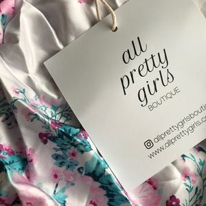 Satin Floral Maxi Dress